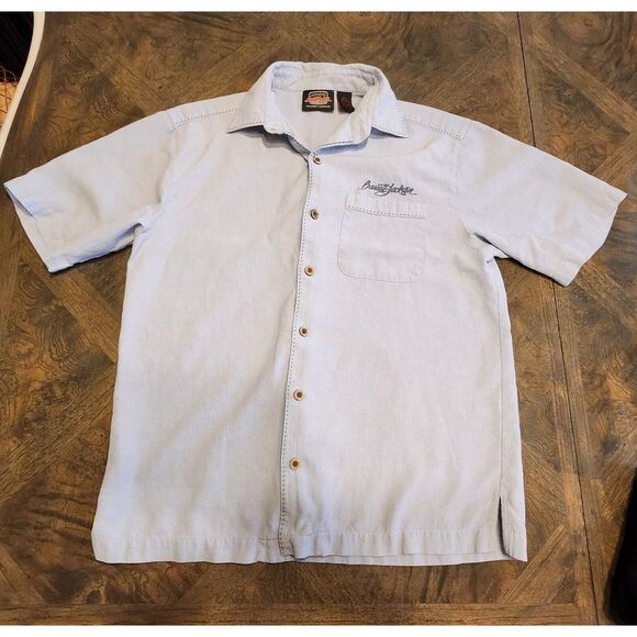 Barrett‎ Jackson Shirt Adult Men's Size S American Muscle Short Sleeve Button Up - Picture 1 of 7